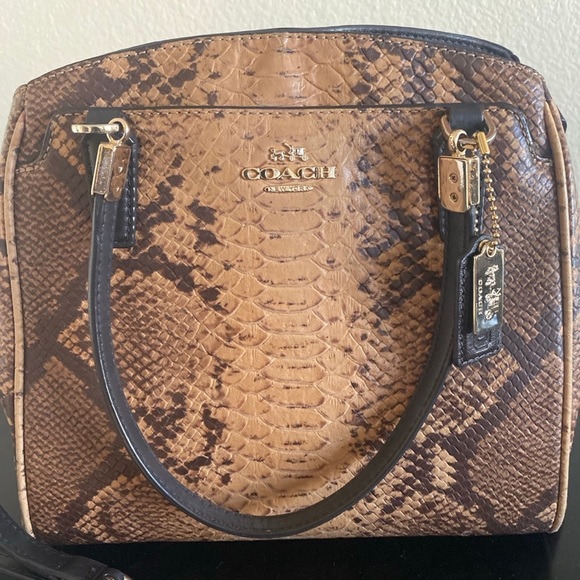 Coach Snake Print Handbag - Picture 2 of 12